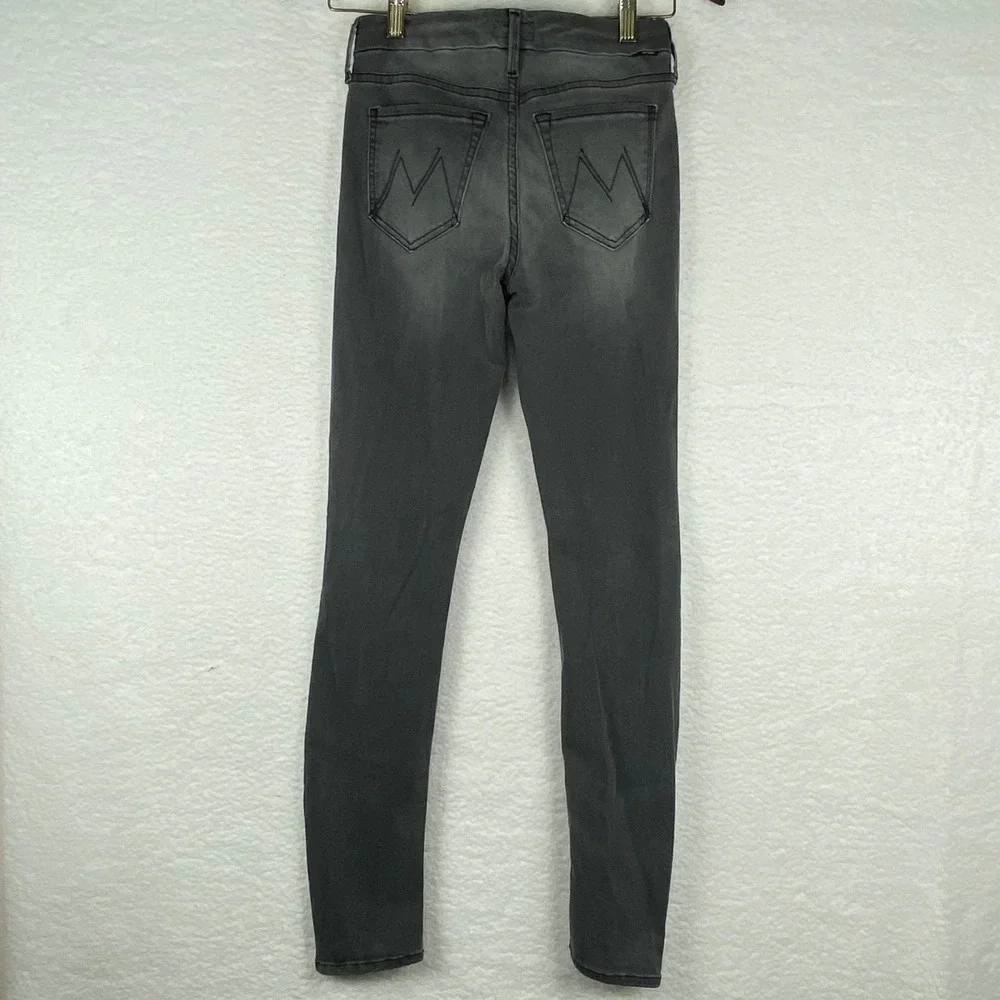 Mother The Looker Skinny Jeans The Old-Time Saloon Grey Size 25 1001-303